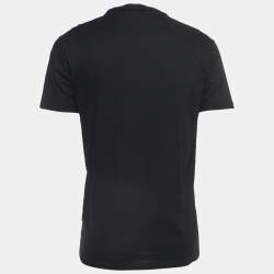 Dsquared2 Black Logo Print Cotton Crew Neck T-Shirt M