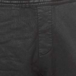 Dsquared2 Black Coated Cotton Drawstring Shorts S