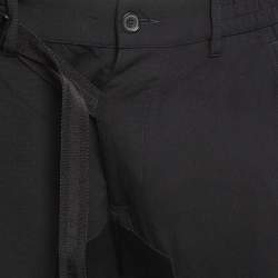 Dsquared2 Black Wool Knit Quilted Pocket Cargo Pants S