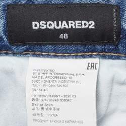 Dsquared2 Blue Distressed Denim Jeans M Waist 34"