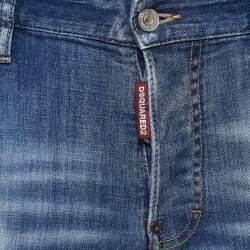 Dsquared2 Blue Distressed Denim Jeans M Waist 34"