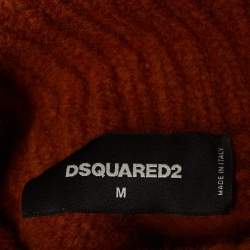 Dsquared2 Brown Cable Knit Turtle Neck Sweater M