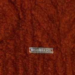 Dsquared2 Brown Cable Knit Turtle Neck Sweater M
