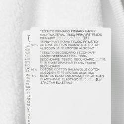 Dsquared2 White Logo Print Cotton Hooded Sweatshirt M