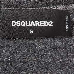 Dsquared2 Grey Puff Print Knit Sweatshirt S