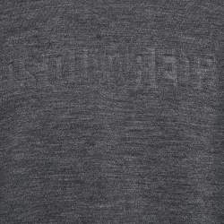 Dsquared2 Grey Puff Print Knit Sweatshirt S