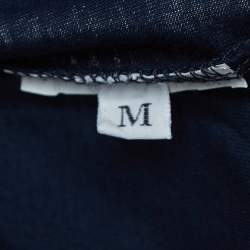 Dsquared2 Navy Blue Logo Printed Cotton T-Shirt M