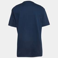 Dsquared2 Navy Blue Logo Printed Cotton T-Shirt M