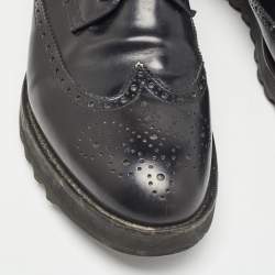 Dsquared2 Black Brogue Leather Lace Up Derby Size 44