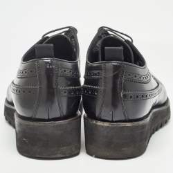 Dsquared2 Black Brogue Leather Lace Up Derby Size 44