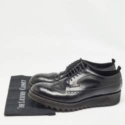 Dsquared2 Black Brogue Leather Lace Up Derby Size 44