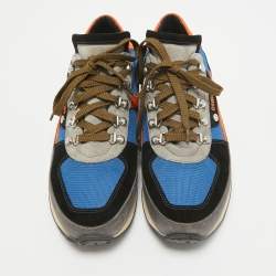 Dsquared2 Multicolor Suede & Mesh Dean Goes Hiking Lace Up Sneakers Size 43