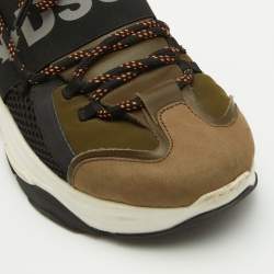 Dsquared2 Multicolor Neoprene and Suede Run Ds2 Sneakers Size 39