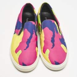 Dsquared2 Multicolor Canvas Slip On Sneakers Size 45