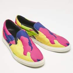 Dsquared2 Multicolor Canvas Slip On Sneakers Size 45