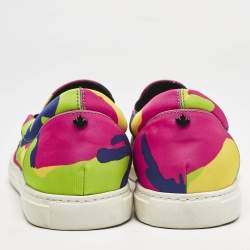 Dsquared2 Multicolor Canvas Slip On Sneakers Size 45
