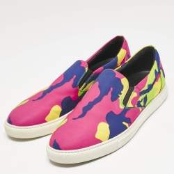 Dsquared2 Multicolor Canvas Slip On Sneakers Size 45