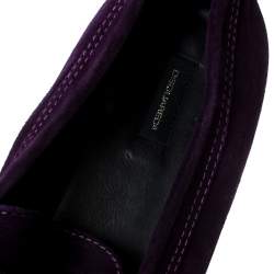 Dsquared2 Purple Suede Penny Loafers Size 40.5
