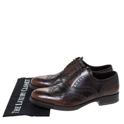 Dsquared2 Brown Brogue Leather Lace Up Oxfords Size 40