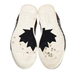 Dsquared2 Black/Grey Suede and Nylon Donna Low Top Sneakers Size 45