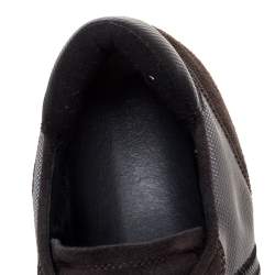 Dsquared2 Black/Grey Suede and Nylon Donna Low Top Sneakers Size 45