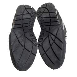 Dsquared2 Black Nubuck And Leather Low Top Sneakers Size 45