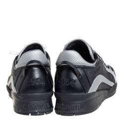 Dsquared2 Black Nubuck And Leather Low Top Sneakers Size 45