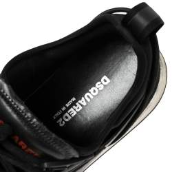 Pre Owned Dsquared2 Black Suede And Leather Monica Lace Up Sneakers Size 43