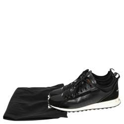 Pre Owned Dsquared2 Black Suede And Leather Monica Lace Up Sneakers Size 43