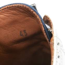 Dsquared2 Multicolor Canvas And Brogue Leather  Derby Sneakers Size 43