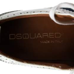 Dsquared2 Multicolor Canvas And Brogue Leather  Derby Sneakers Size 43