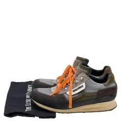 Dsqaured2 Multicolor Leather And Mesh Low Top Sneakers Size 43