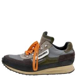 Dsqaured2 Multicolor Leather And Mesh Low Top Sneakers Size 43