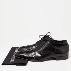Dsquared2 Black Brogue Patent Leather Oxfords Size 43.5