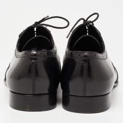 Dsquared2 Black Brogue Patent Leather Oxfords Size 43.5