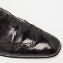 Dsquared2 Black Brogue Patent Leather Oxfords Size 43.5