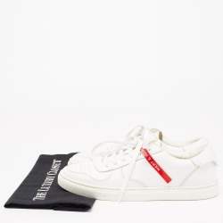 Dsquared2 x Mert & Marcus White/Red Leather Trainer Low Top Sneakers Size 40 