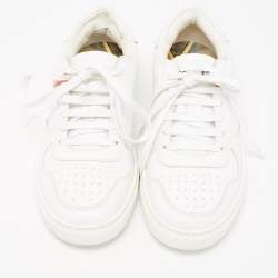 Dsquared2 x Mert & Marcus White/Red Leather Trainer Low Top Sneakers Size 40 