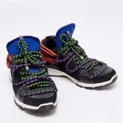 Dsquared2 Multicolor Suede And Leather Bungy Jump Sneakers Size 41