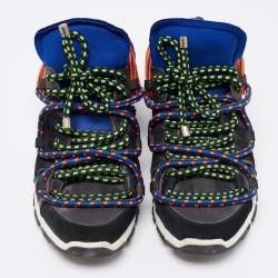 Dsquared2 Multicolor Suede And Leather Bungy Jump Sneakers Size 41