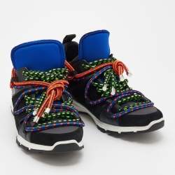 Dsquared2 Multicolor Suede And Leather Bungy Jump Sneakers Size 43