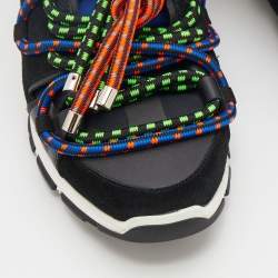 Dsquared2 Multicolor Suede And Leather Bungy Jump Sneakers Size 43