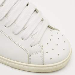 Dsquared2 White Leather Low Top Sneakers Size 41