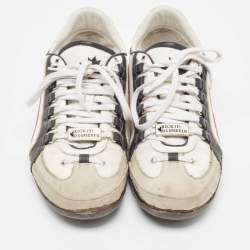 Dsquared2 Multicolor Leather and Fabric Low Top Sneakers Size 44