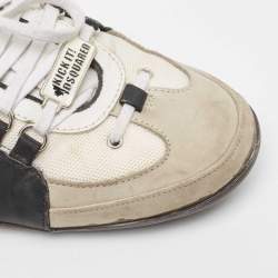 Dsquared2 Multicolor Leather and Fabric Low Top Sneakers Size 44