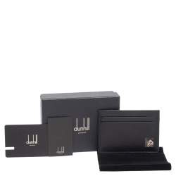 Dunhill Black Leather Card Holder