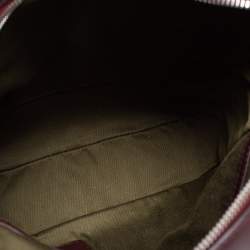 Pre Owned Dunhill Burgundy Leather Hampstead Messenger Bag