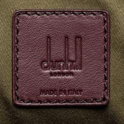 Pre Owned Dunhill Burgundy Leather Hampstead Messenger Bag