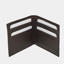 Dunhill Leather Stripe Bifold Compact Wallet