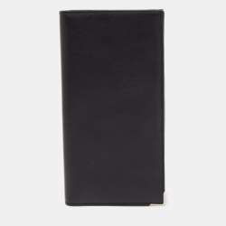 Dunhill Black Leather Bifold Long Wallet